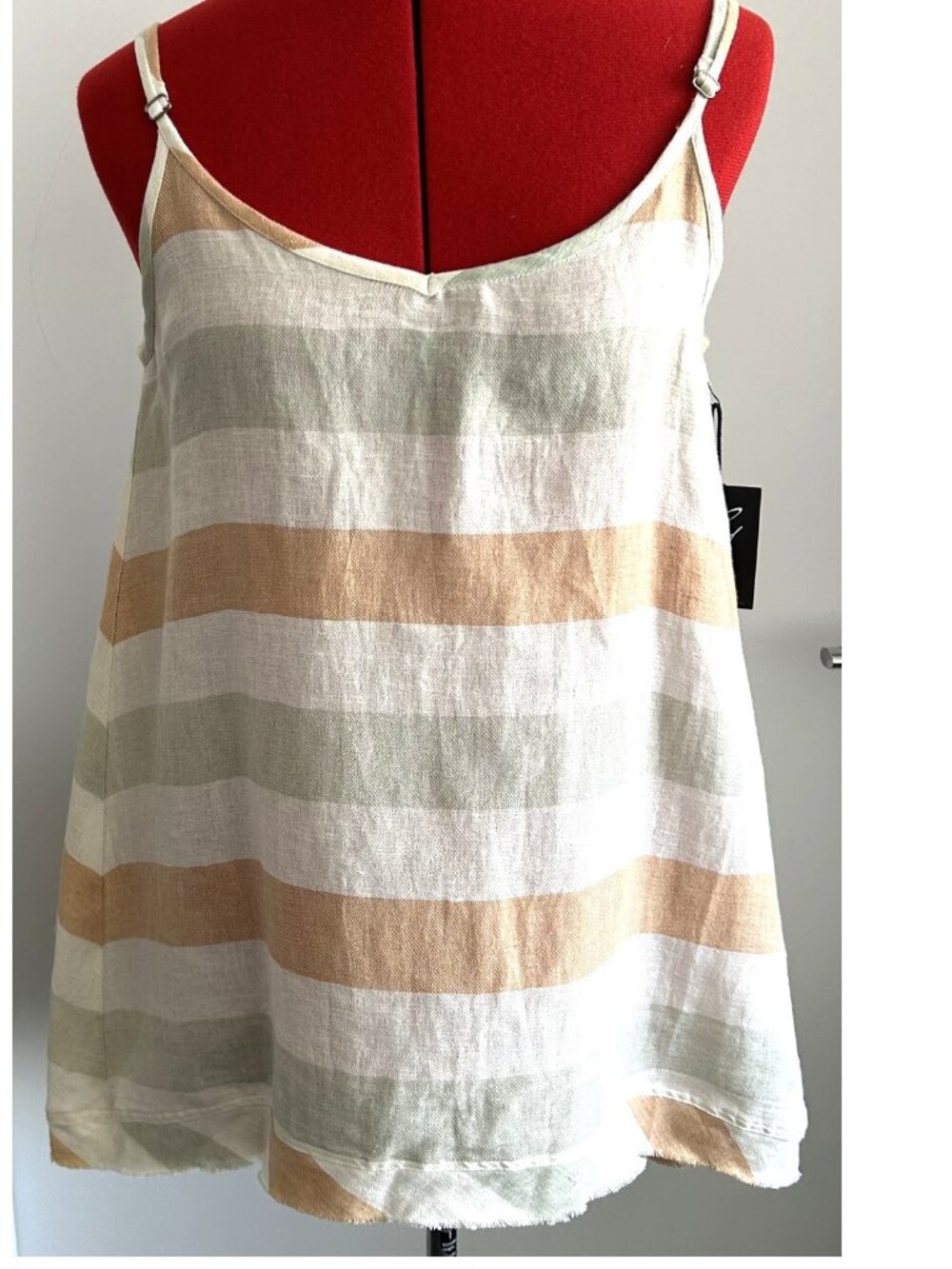 Gabby Isabella Pastel Stripe Top Sz S